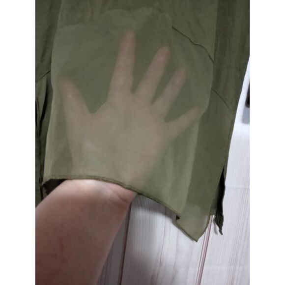 2 For 30‎ Rebecca Malone Blouse Ladies Small Green - Picture 3 of 8